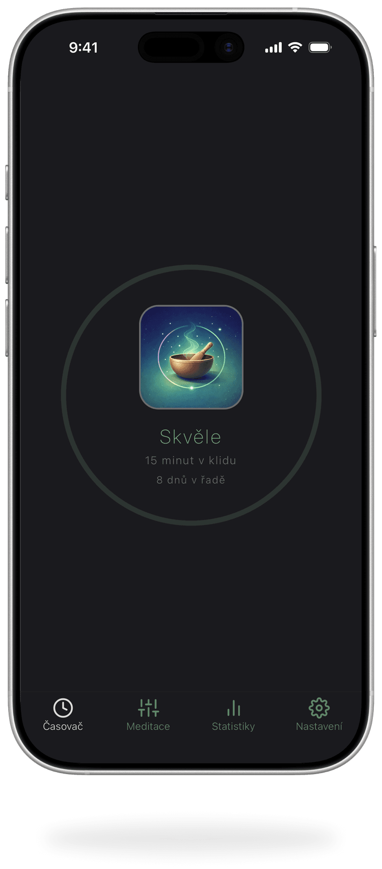 Skvěle - po dokončení meditace