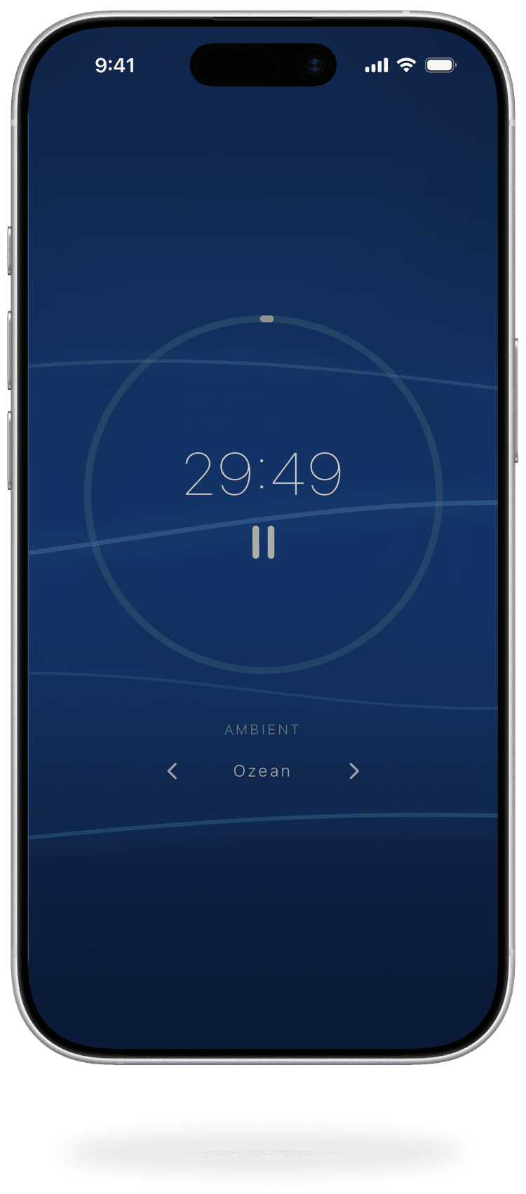 Schlafmodus mit Ozean