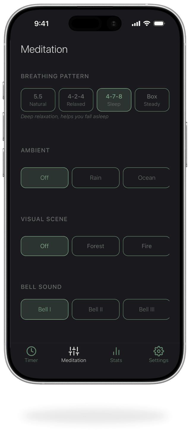 Pick a scene, sound and pattern